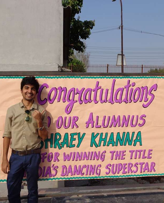 Shraey at his school VVDAV Public School