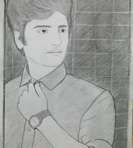 sketch of Shraey by tanya akhtar