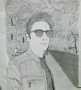 sketch of Shraey by shaheen tanya